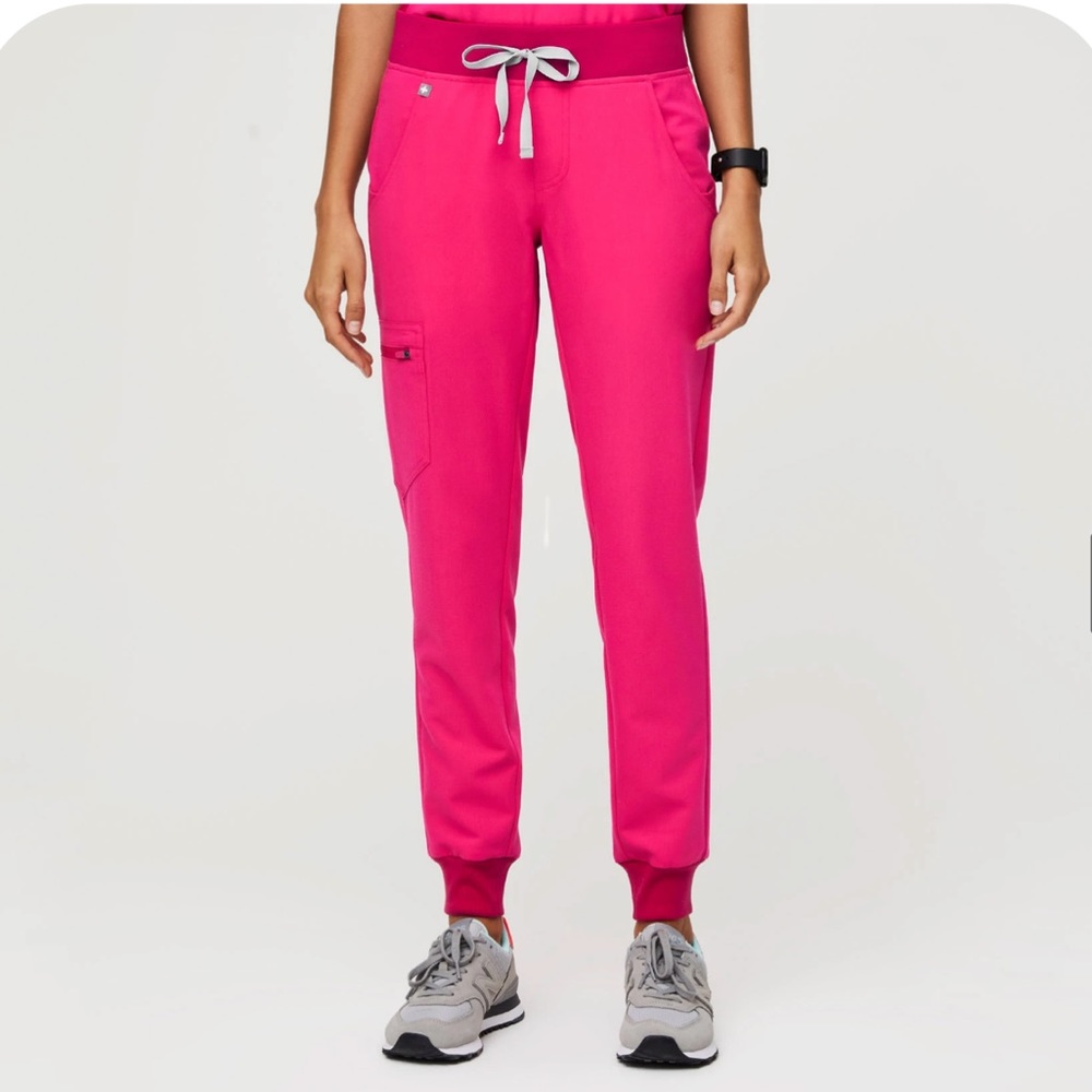 FIGS shocking pink Zamora 2.0 jogger tall